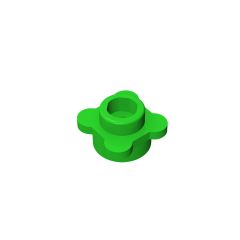 Plant, Flower, Plate Round 1 x 1 with 4 Petals #33291 Bright Green