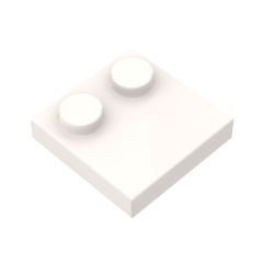 Plate Special 2 x 2 with Only 2 studs #33909 White 10 pieces