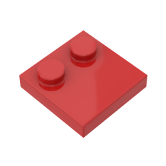 Plate Special 2 x 2 with Only 2 studs #33909 Red