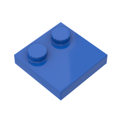 Plate Special 2 x 2 with Only 2 studs #33909 Blue 10 pieces
