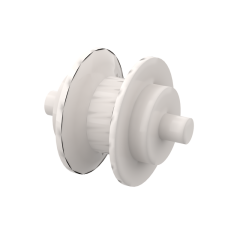 Wheel Centre Small with Stub Axles (Pulley Wheel) #3464 White