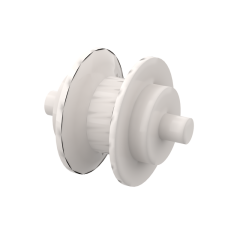 Wheel Centre Small with Stub Axles (Pulley Wheel) #3464 White