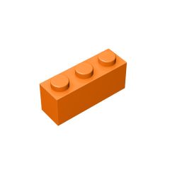 Brick 1 x 3 #3622 Orange 10 pieces