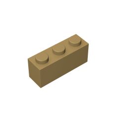 Brick 1 x 3 #3622 Dark Tan