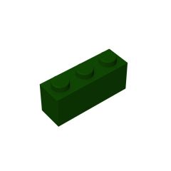 Brick 1 x 3 #3622 Dark Green