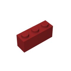 Brick 1 x 3 #3622 Dark Red