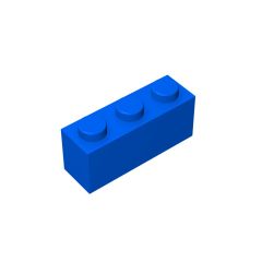 Brick 1 x 3 #3622 Blue 10 pieces