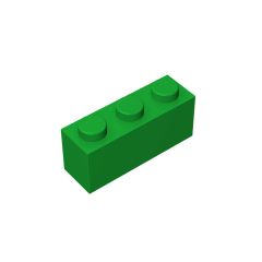 Brick 1 x 3 #3622 Green 10 pieces