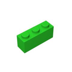 Brick 1 x 3 #3622 Bright Green