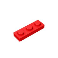 Plate 1 x 3 #3623 Red 10 pieces