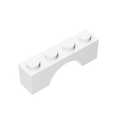 Arch 1 x 4 Brick #3659 White 10 pieces