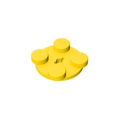 Turntable 2 x 2 Plate - Top #3679 Yellow