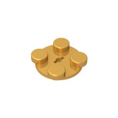 Turntable 2 x 2 Plate - Top #3679 Pearl Gold