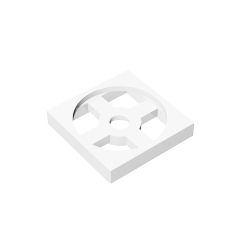Turntable 2 x 2 Plate, Base #3680 White