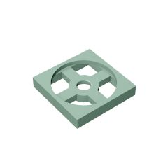 Turntable 2 x 2 Plate, Base #3680 Sand Green