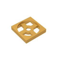 Turntable 2 x 2 Plate, Base #3680 Pearl Gold