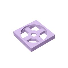 Turntable 2 x 2 Plate, Base #3680 Lavender