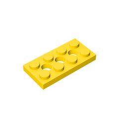 Technic Plate 2 x 4 3 Holes #3709 Yellow