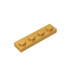 Plate 1 x 4 #3710 Pearl Gold 1/4 KG