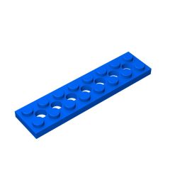 Technic Plate 2 x 8 [7 Holes] #3738 Blue