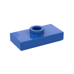 Plate, Modified 1 x 2 with 1 Stud, Jumper #3794 Blue