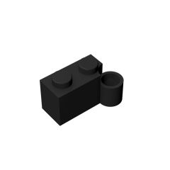 Hinge Brick 1 x 4 [Lower] #3831 Black