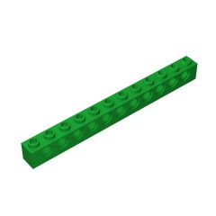 Technic Brick 1 x 12 [11 Holes] #3895 Bulk 1 KG