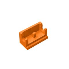 Hinge Brick 1 x 2 Base #3937 Orange