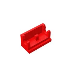 Hinge Brick 1 x 2 Base #3937 Red