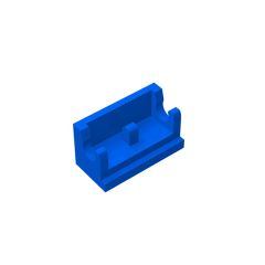 Hinge Brick 1 x 2 Base #3937 Blue