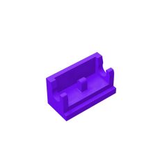 Hinge Brick 1 x 2 Base #3937 Dark Purple