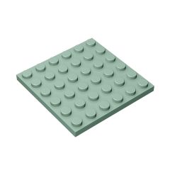 Plate 6 x 6 #3958 Sand Green 10 pieces