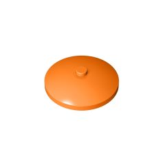 Dish 4 x 4 Inverted (Radar) With Solid Stud #3960 Orange