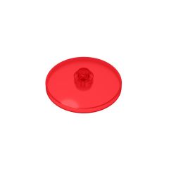 Dish 4 x 4 Inverted (Radar) With Solid Stud #3960 Trans-Red