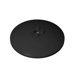 Dish 8 x 8 Inverted (Radar)-Solid Studs #3961 Black