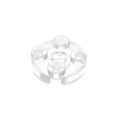 Plate 2 x 2 Round #4032 Trans-Clear