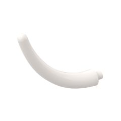 Animal Body Part / Plant, Tail / Claw / Horn / Branch / Tentacle, End Section #40379 White 10 pieces