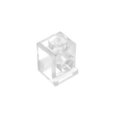 Brick Special 1 x 1 with Headlight and No Slot #4070  Trans-Clear Gobricks