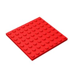 Plate 8 x 8 #41539 Red