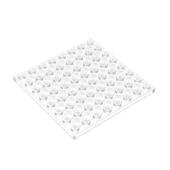 Plate 8 x 8 #41539 Trans-Clear Gobricks