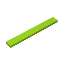Tile 1 x 8 with Groove #4162 Lime