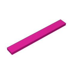 Tile 1 x 8 with Groove #4162 Magenta