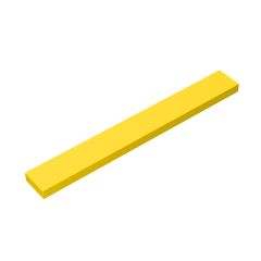 Tile 1 x 8 with Groove #4162 Yellow