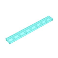 Tile 1 x 8 with Groove #4162 Trans-Light Blue
