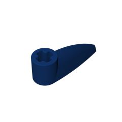 Technic Tooth 1 x 3 with Axle Hole - Rounded Underside #41669 Dark Blue