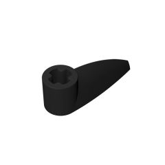 Technic Tooth 1 x 3 with Axle Hole - Rounded Underside #41669 Black 1/2 KG
