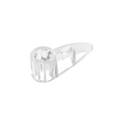 Technic Tooth 1 x 3 with Axle Hole - Rounded Underside #41669 Trans-Clear 1/2 KG