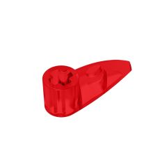 Technic Tooth 1 x 3 with Axle Hole - Rounded Underside #41669 Trans-Red 1/2 KG