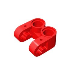 Technic Axle and Pin Connector Perpendicular Double Split #41678 Red