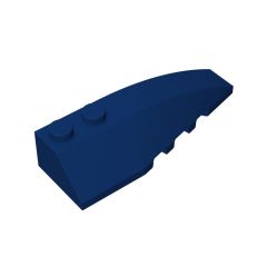 Wedge Curved 6 x 2 Right #41747 Dark Blue